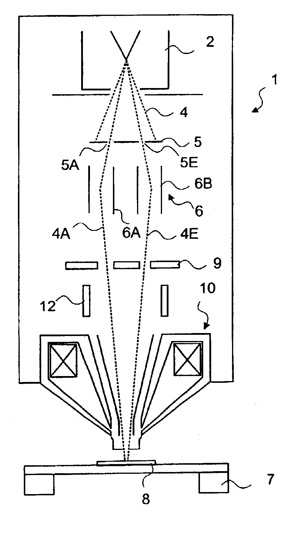 Multi beam charged particle device