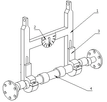 Hoisting device with angle display function and hoisting method