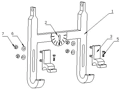 Hoisting device with angle display function and hoisting method