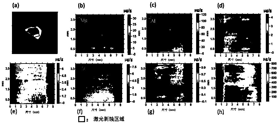 A method for determining element content and distribution in lead fluoride crystals