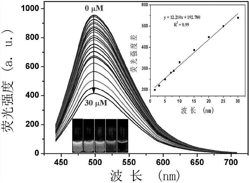 A hollow fluorescent carbon quantum dot and its preparation method and application