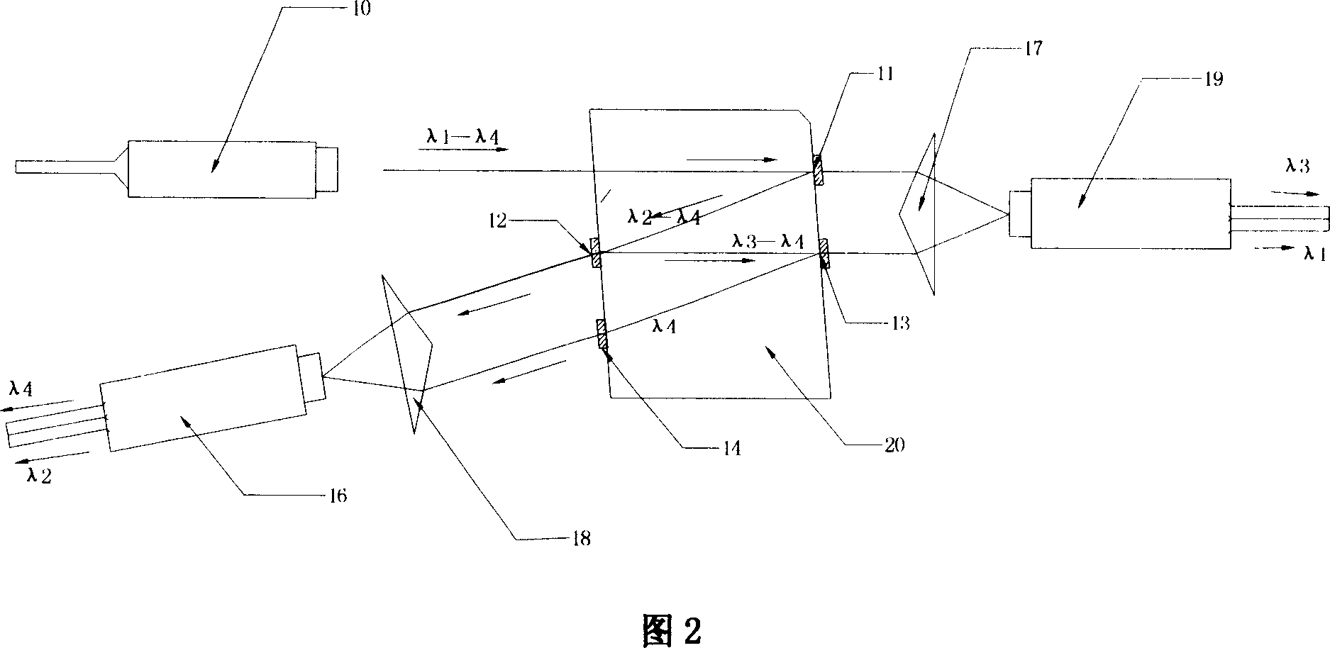 Wave division multiplexer