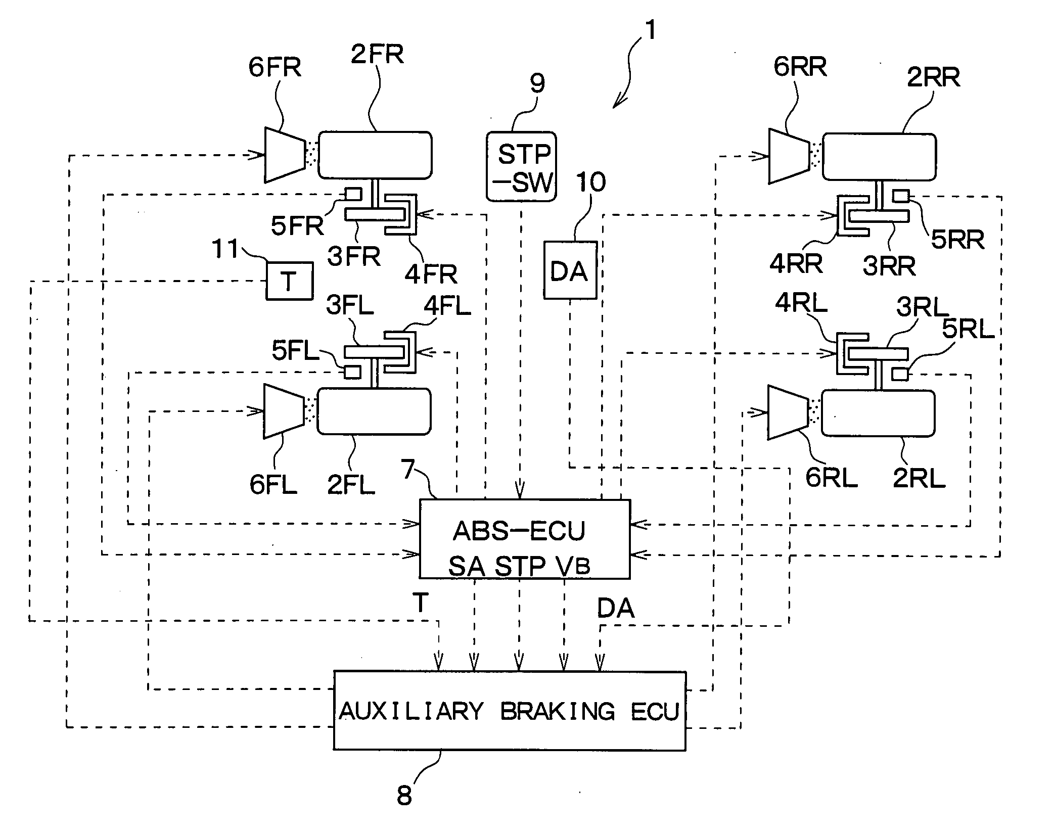 Vehicle brake system for increasing friction coefficient