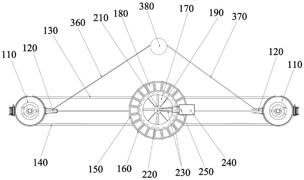 A flux smelting iron slag collection and pouring device