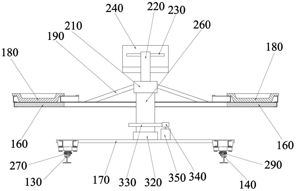 A flux smelting iron slag collection and pouring device