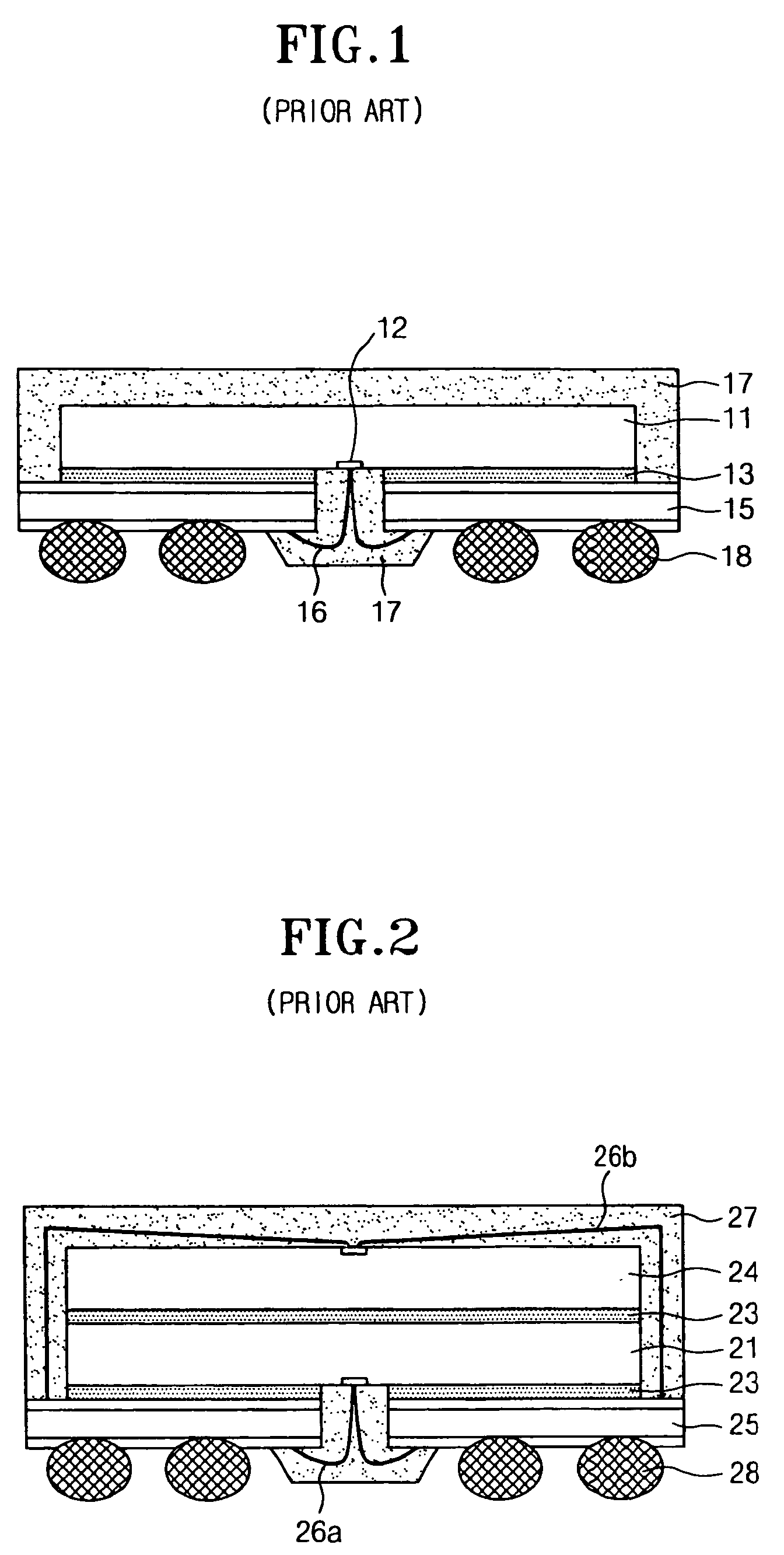 Folding chip planar stack package