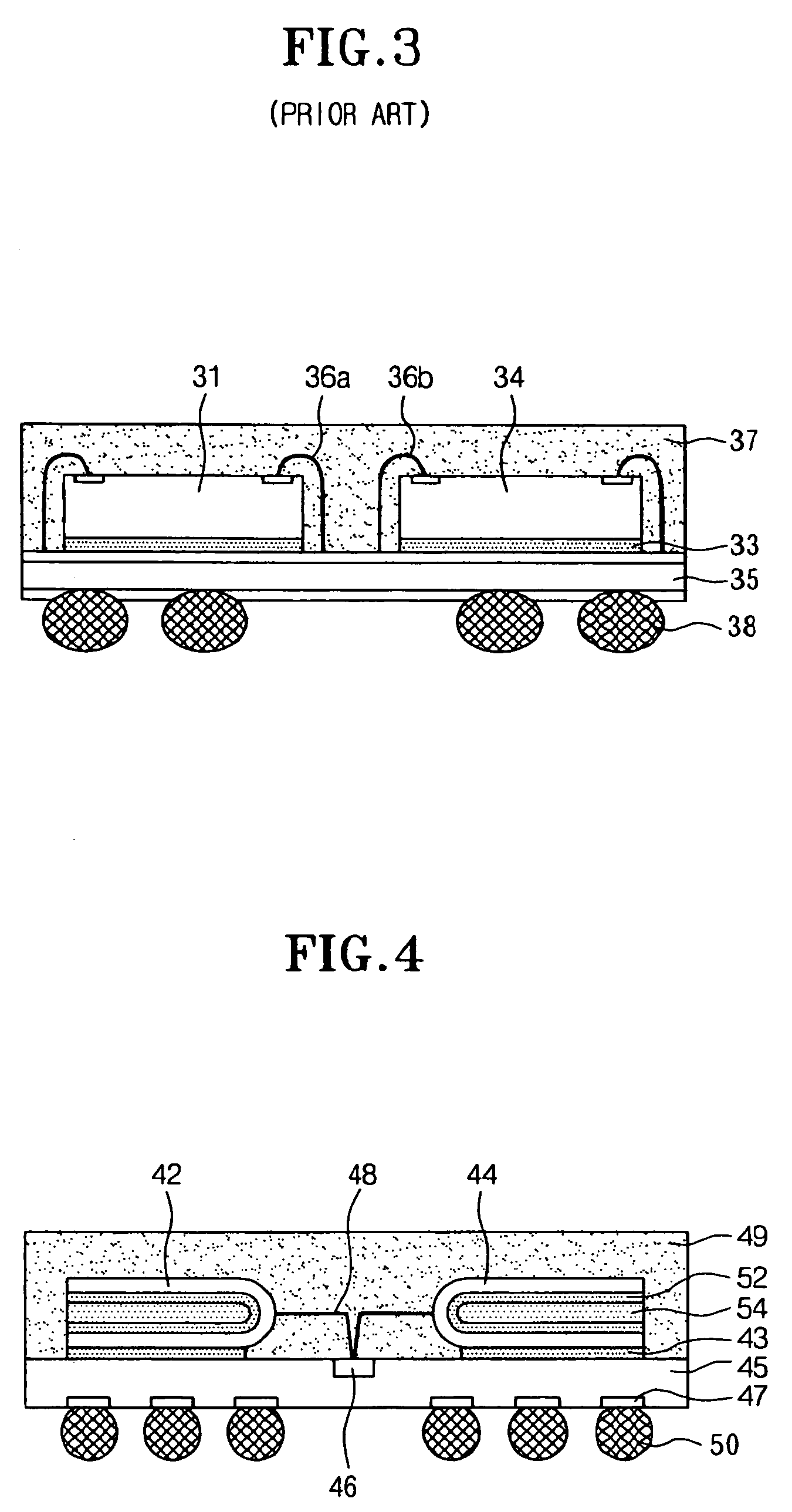 Folding chip planar stack package