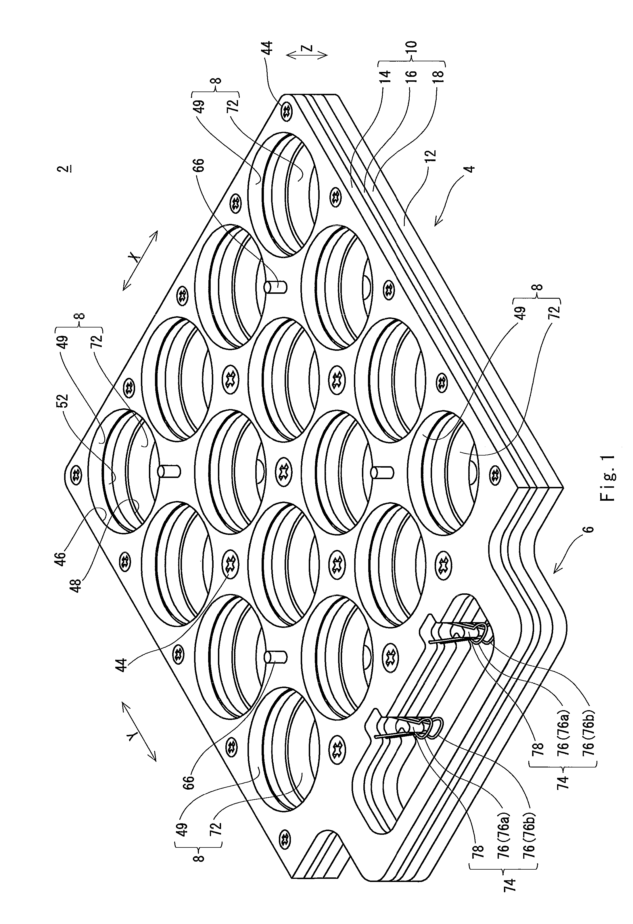 Tray for ink jet printer and method of manufacturing golf ball having mark