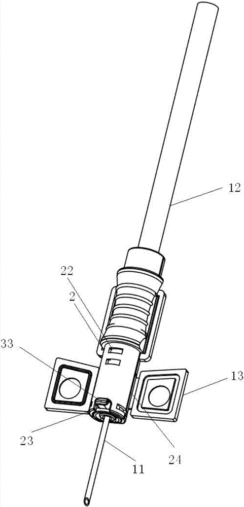 Safe butterfly needle