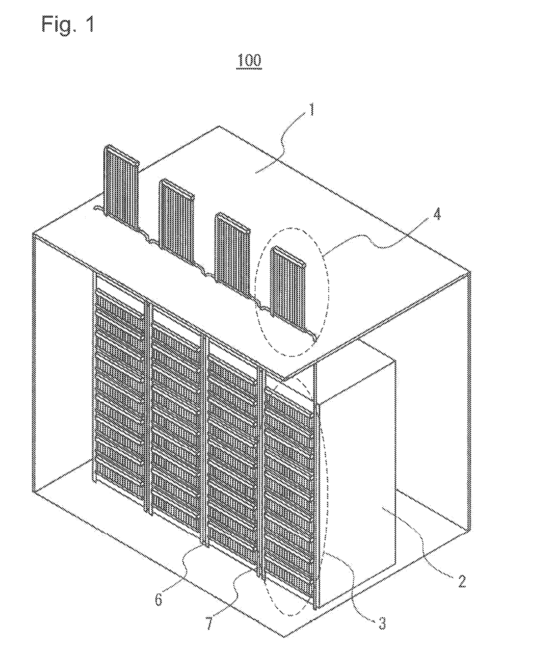 Electronic apparatus cooling system and electronic apparatus cooling system fabrication method