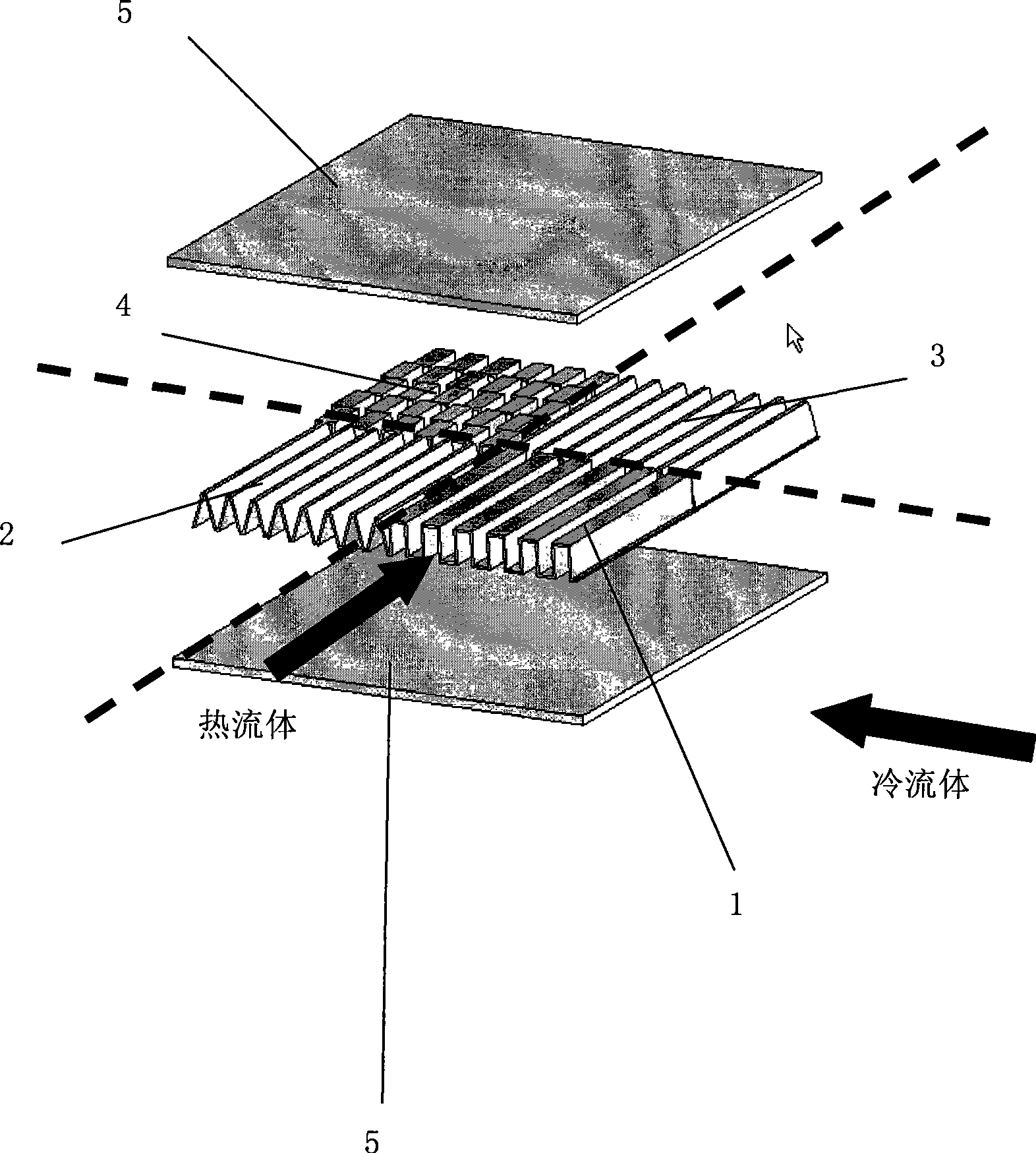 Distributed finned heat exchanger