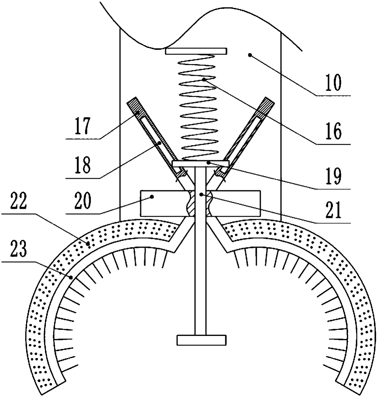 Crankshaft surface cleaning device