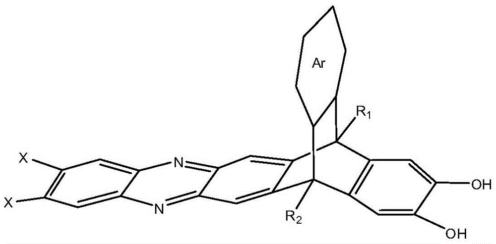 Triptycene-based ladder monomers and polymers, methods of making each, and methods of use