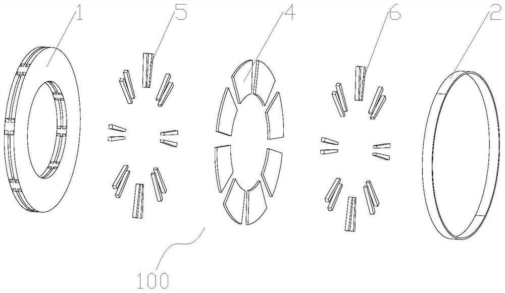 Built-in permanent magnet rotor disc and disc type motor