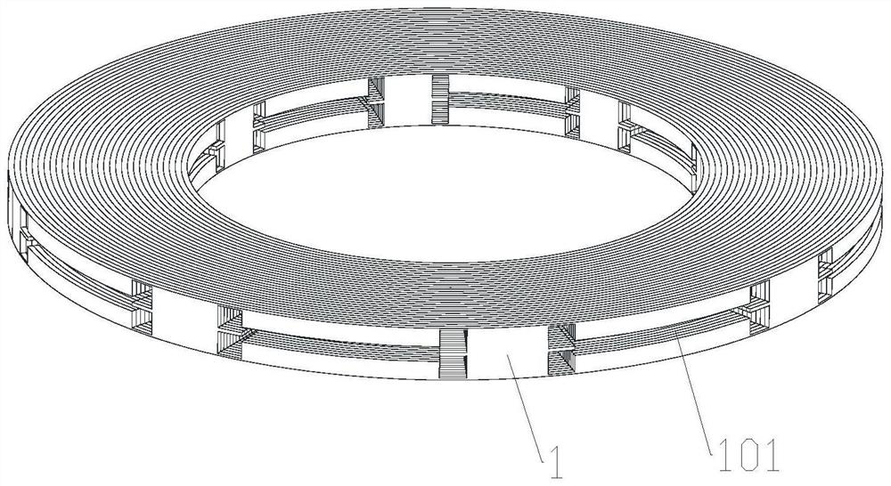 Built-in permanent magnet rotor disc and disc type motor