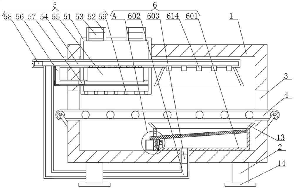 Environment-friendly energy-saving cooling machine for refractory material production