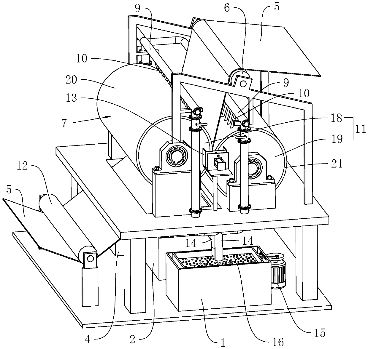 A soaking surface sizing process