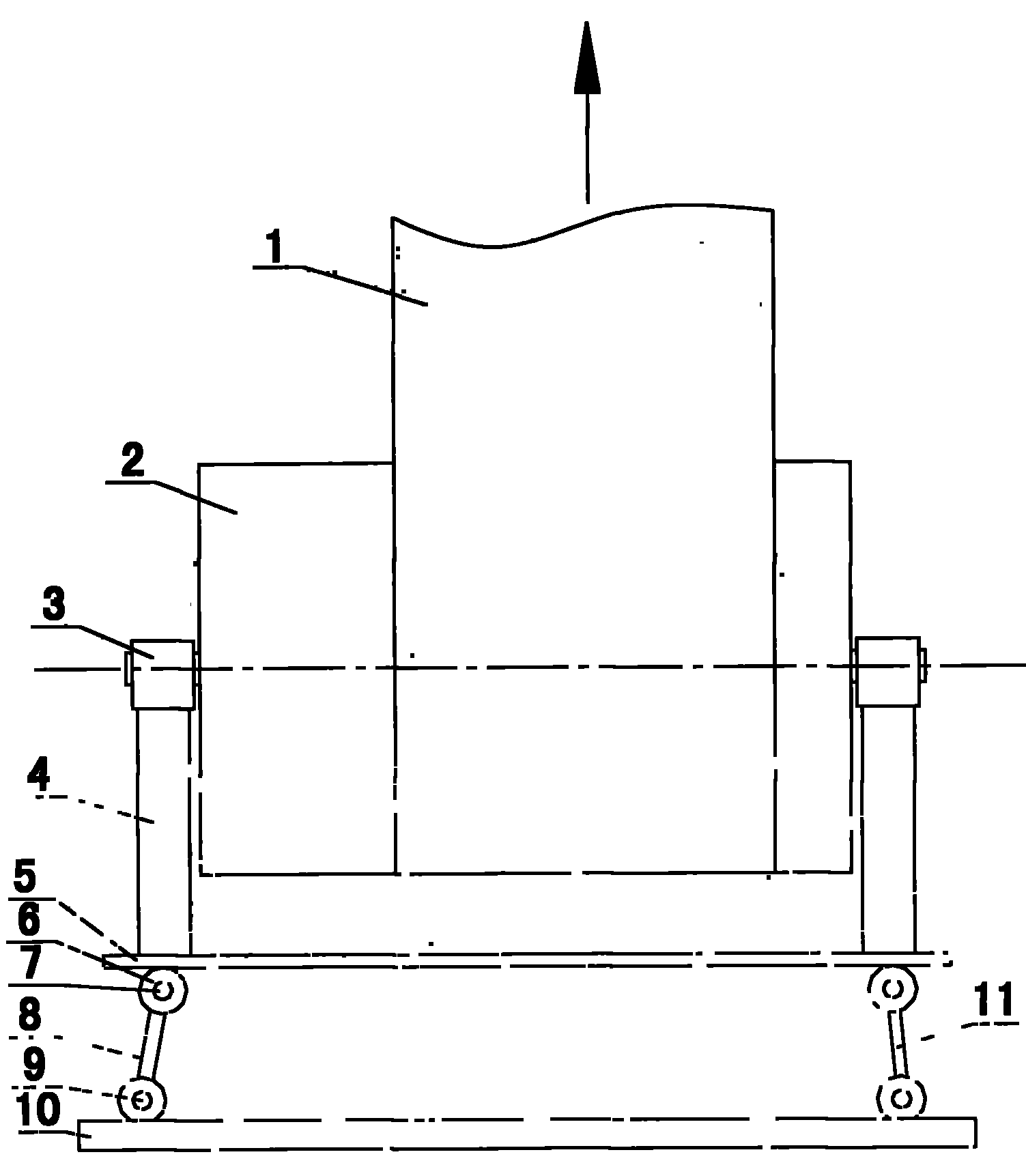 Roller bracket capable of swinging