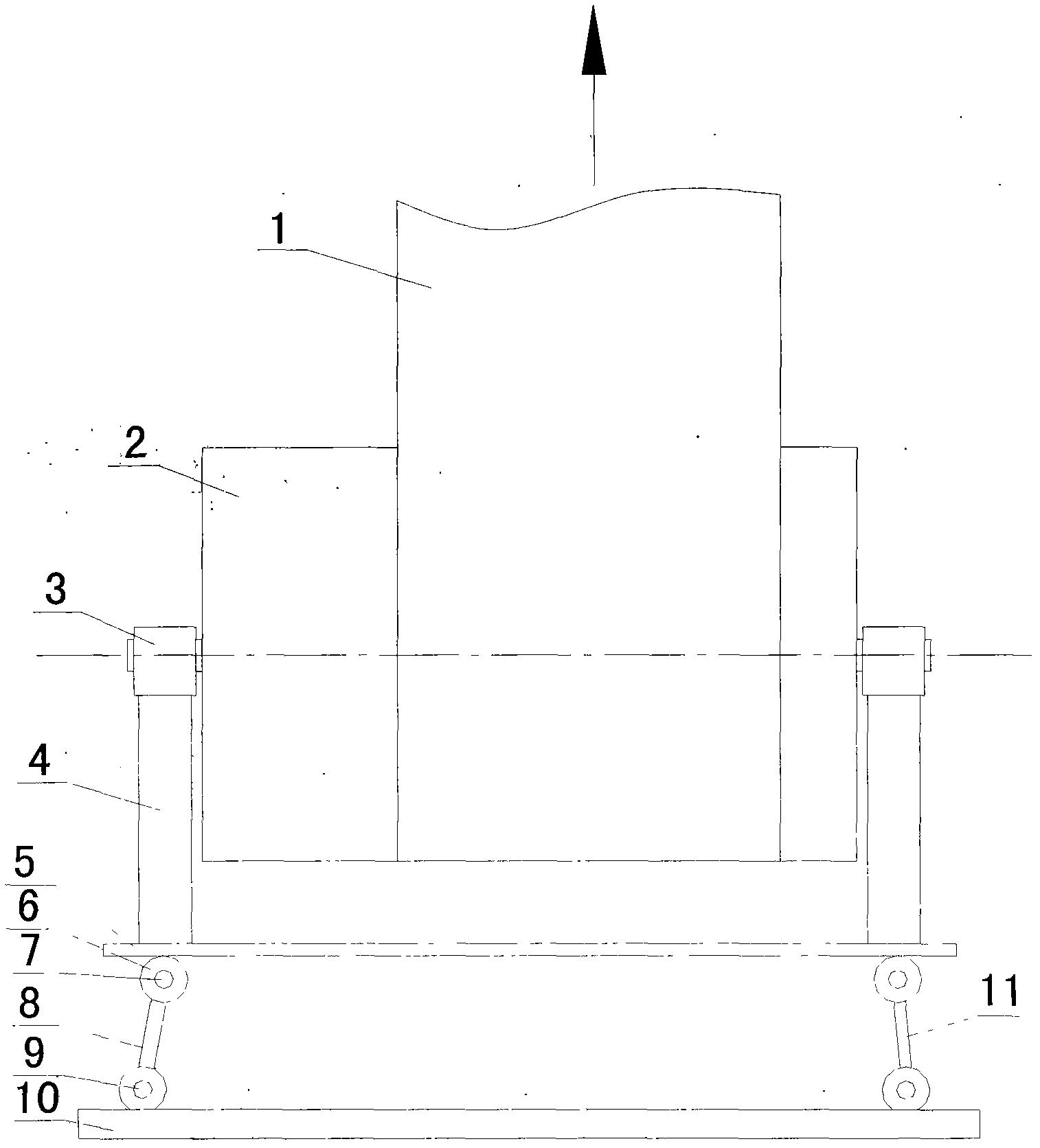 Roller bracket capable of swinging