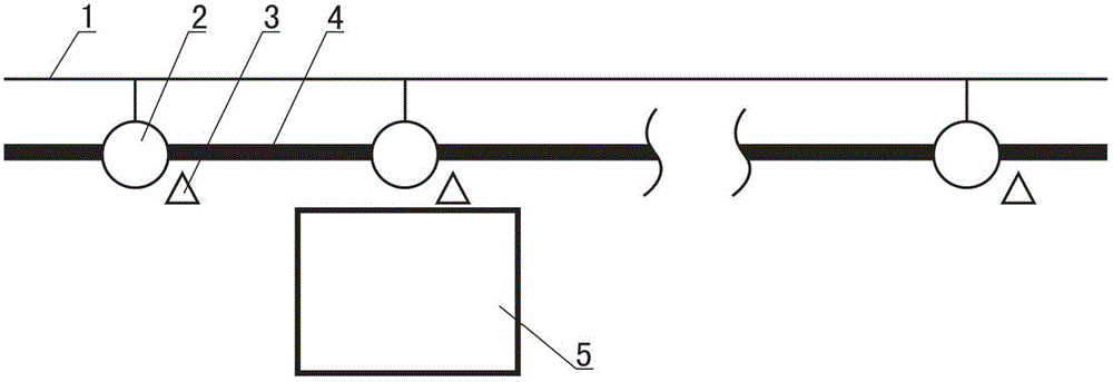 Track distribution type electromagnetic induction charging device and charging method for underground tunnel