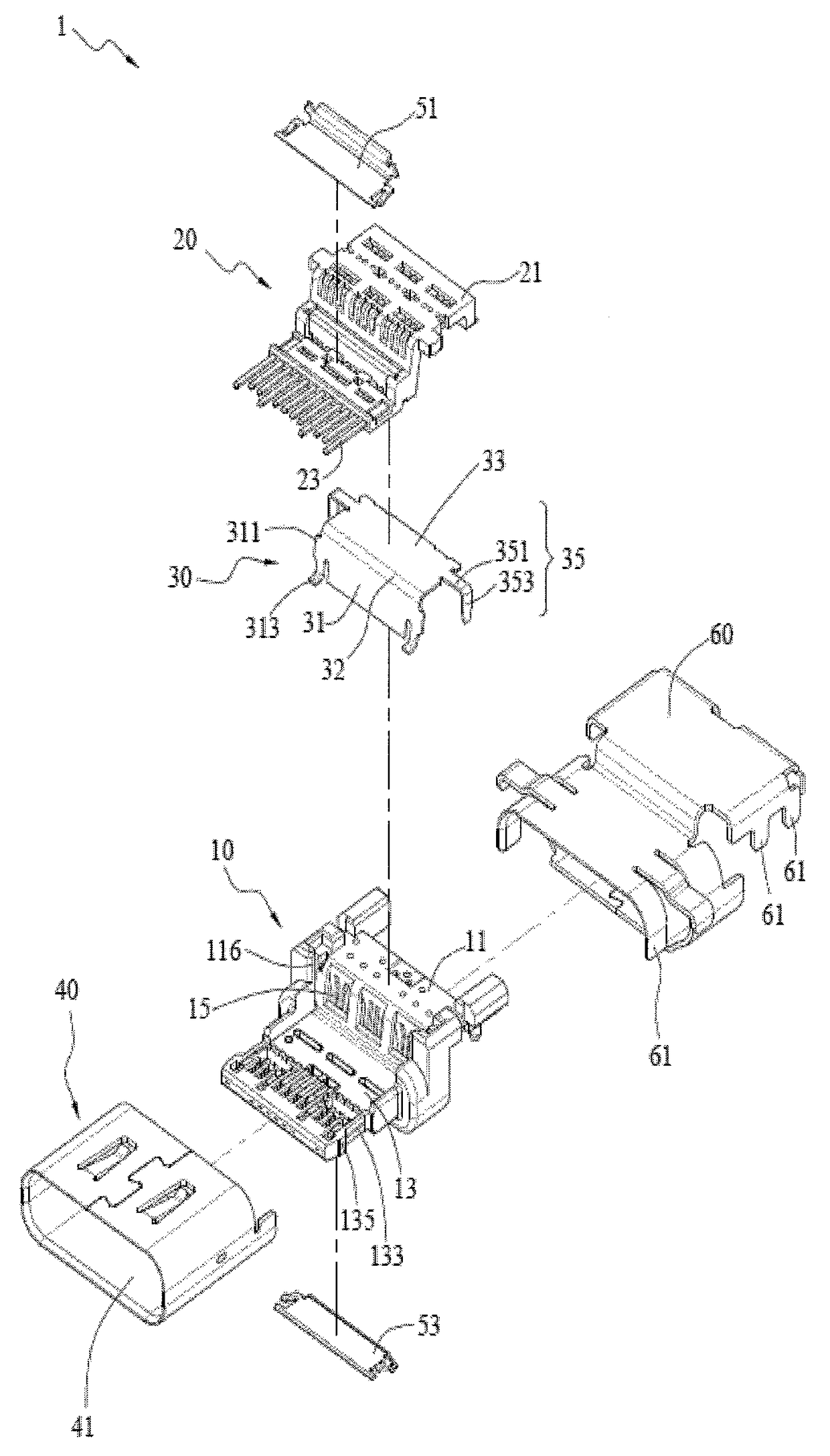 Electrical receptacle connector