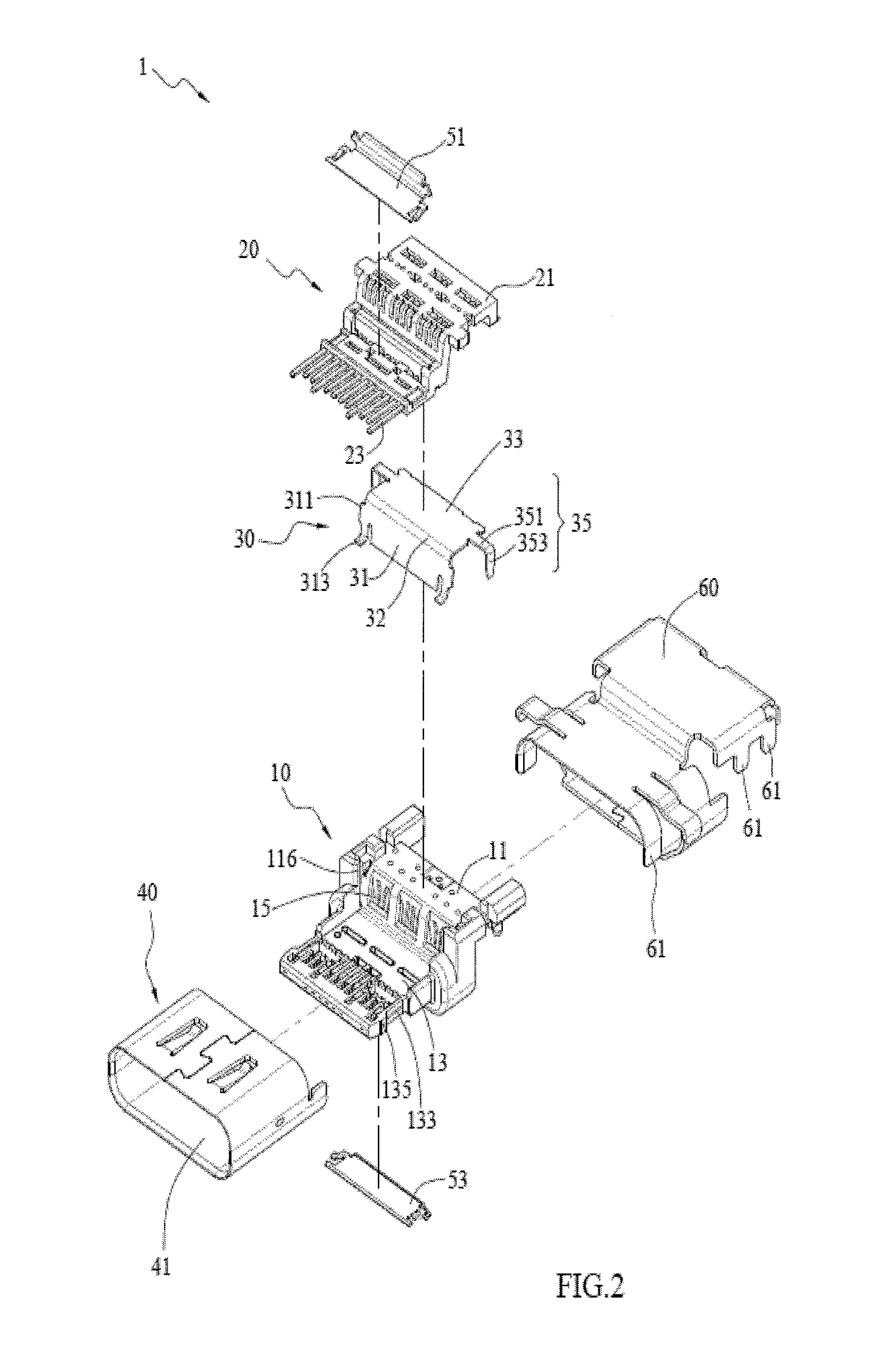 Electrical receptacle connector