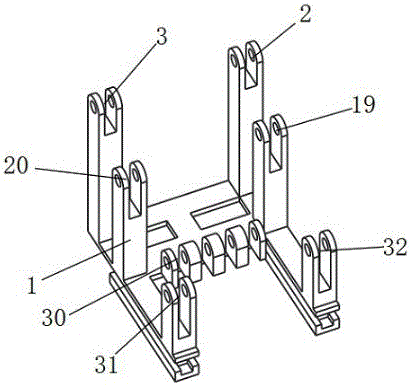 Planar three-degree-of-freedom sliding type loading robot with multi-unit linear driving function