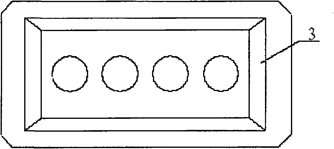 Method for preparing mould cover of carbon block on anode of heterogeneous edge table in use for electrolyzing aluminum