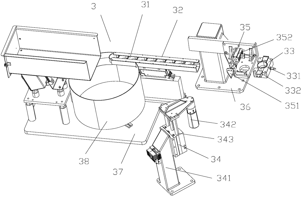 Automatic production equipment of transformer magnetic ring and magnetic ring chamfering device