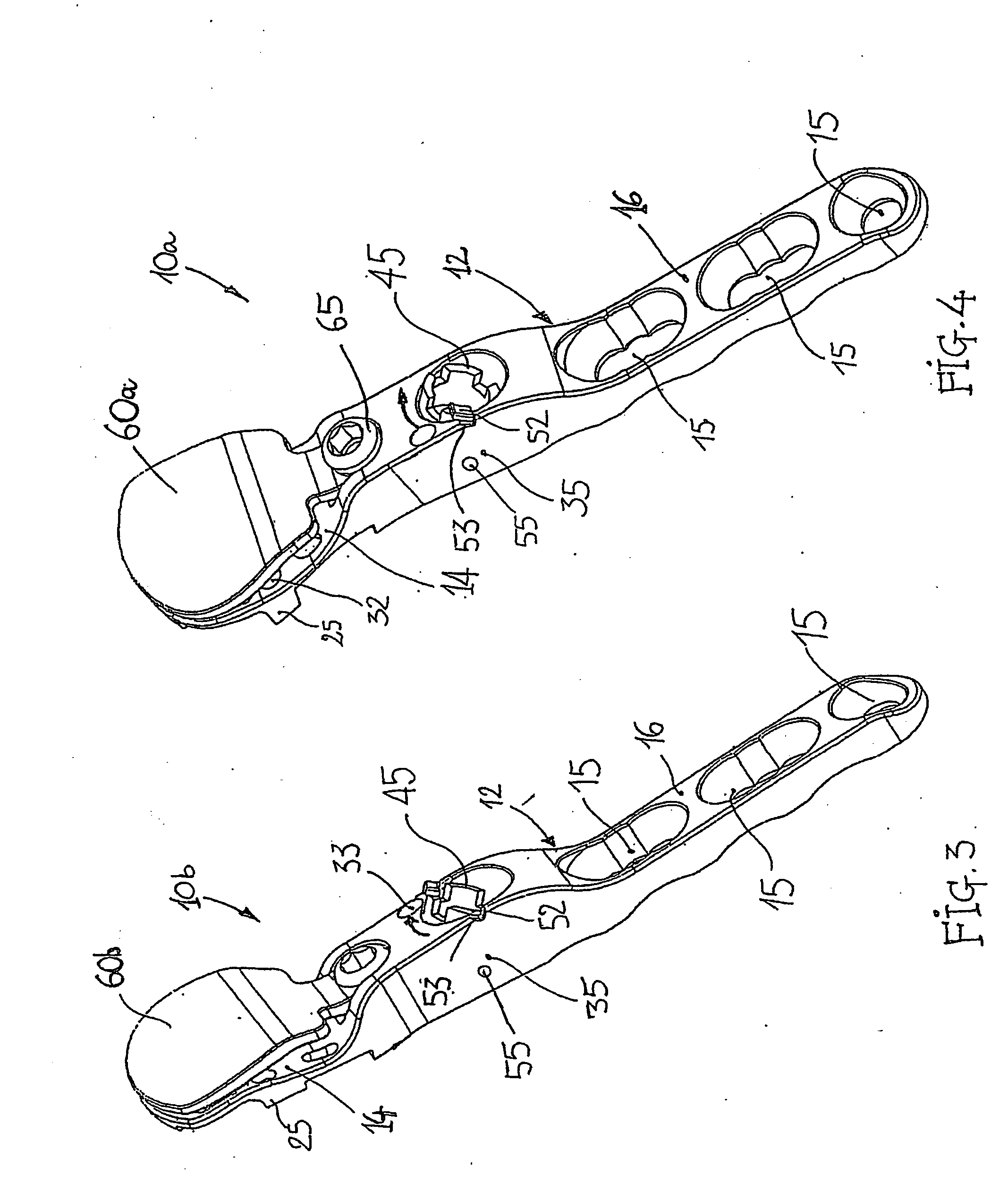 Device for the ostheosynthesis of proximal humerus fractures