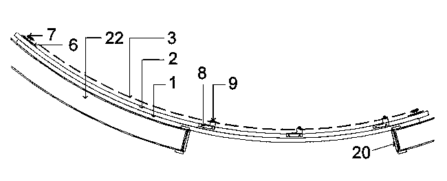 Guide-rail-type arc-shaped automatic door system