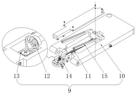 Folding medical sickbed dining table