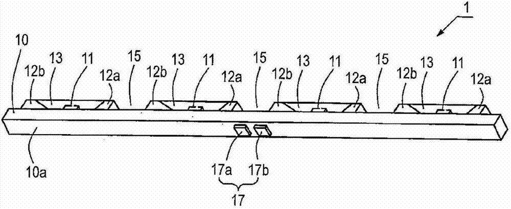 Linear light source device and planar light source device