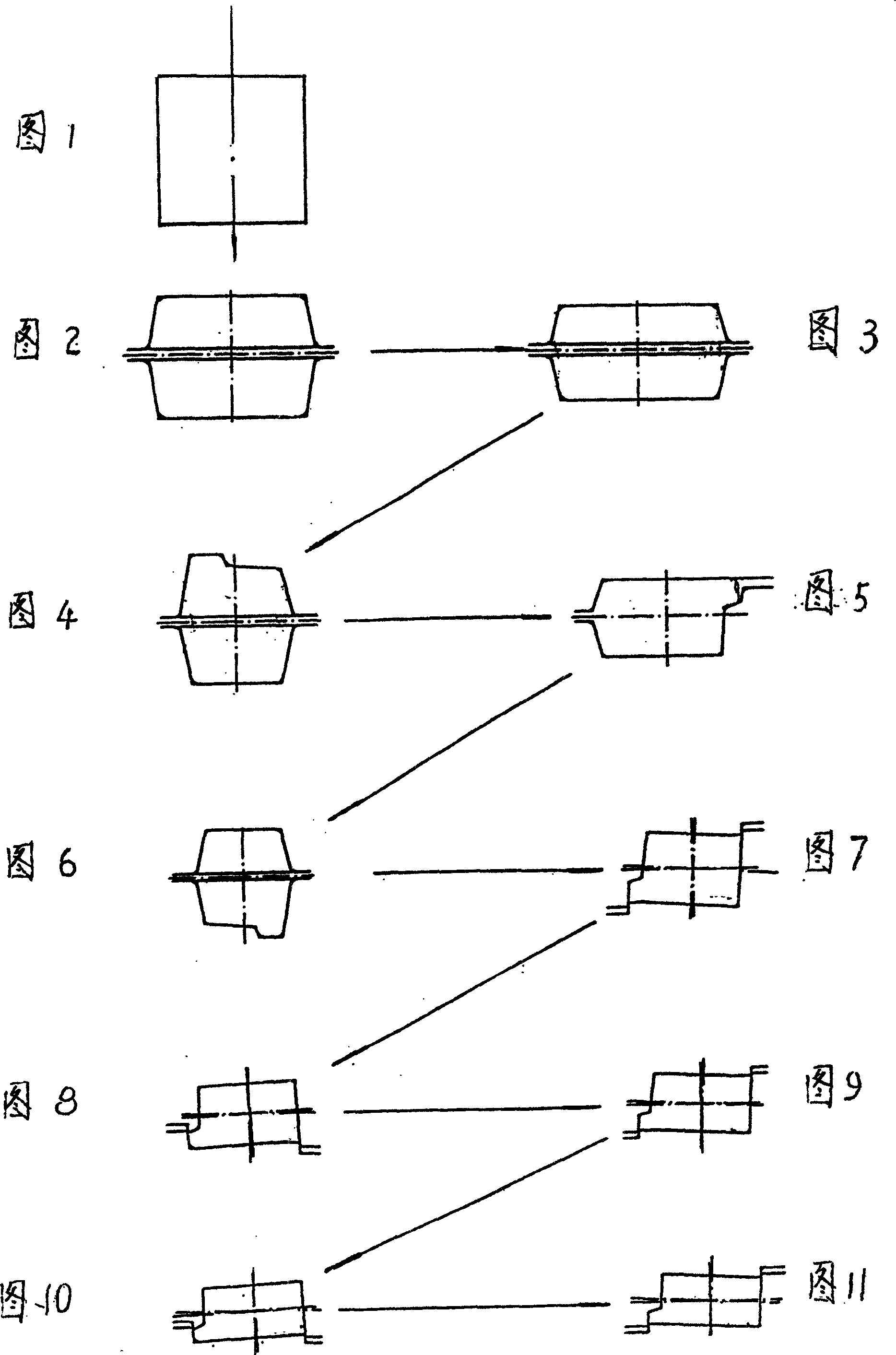 Forklift truck transverse beam section rolling technique