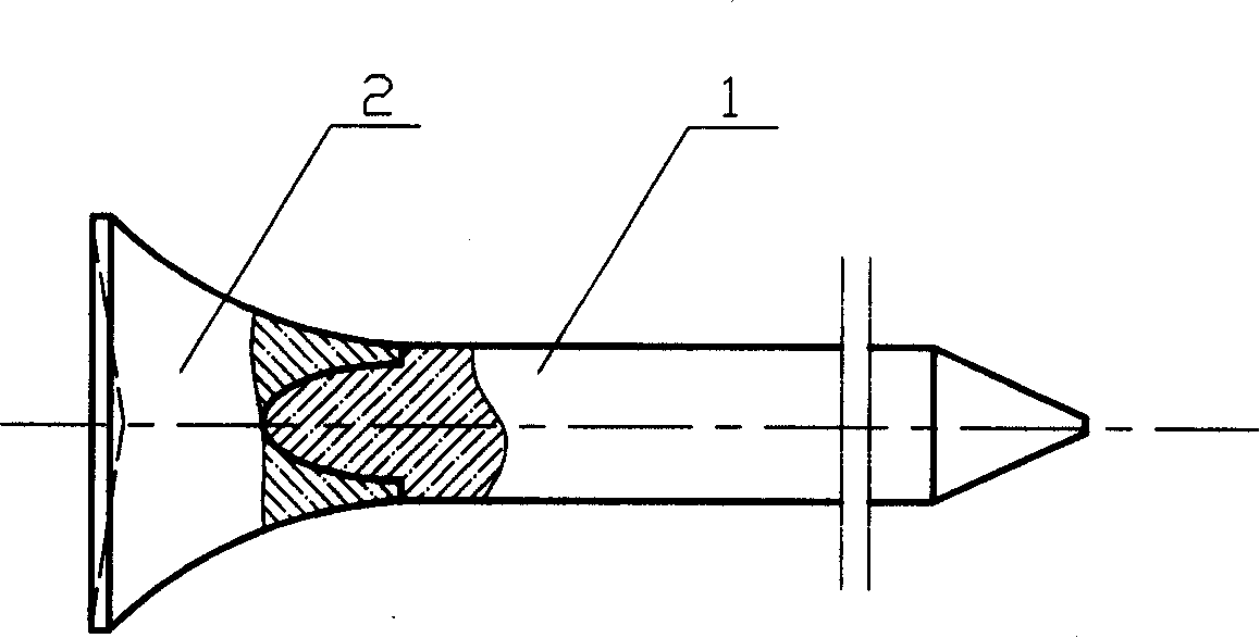 Connection-type golf nail