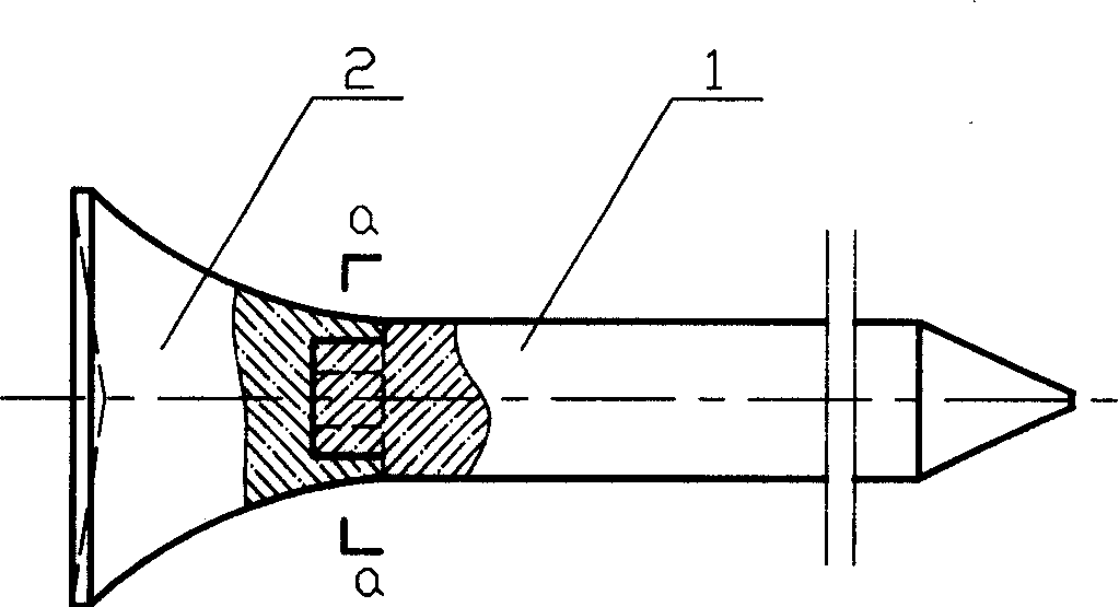 Connection-type golf nail