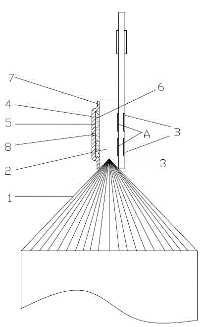 Welding structure for plate electrode foils and plate lug of lithium battery