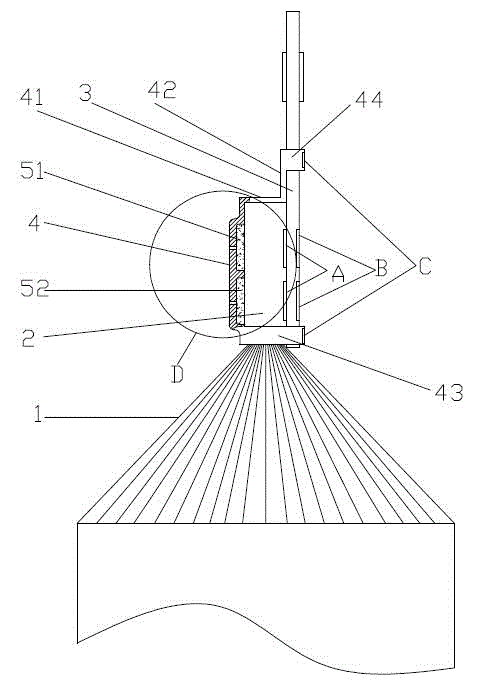 Welding structure for plate electrode foils and plate lug of lithium battery