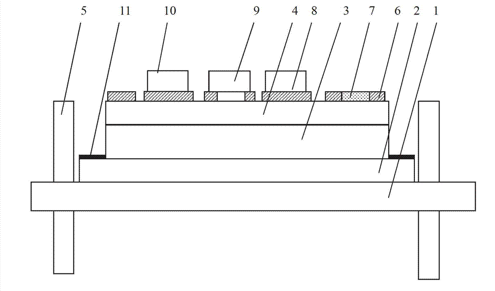 Integrating method for high-sensitivity temperature-controlled thick film hybrid integrated circuit