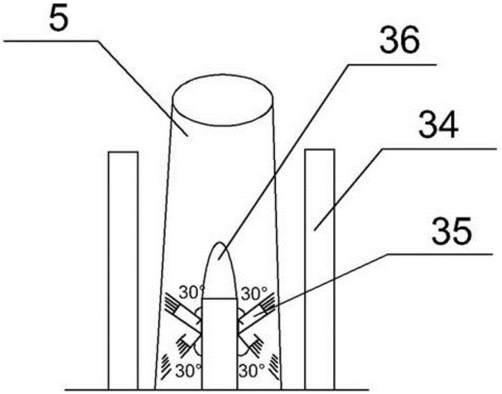 Spraying type water cup cleaning integrated device