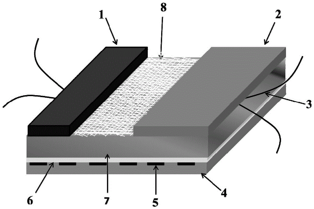 Mixed potential type no based on sandblasting processed porous ysz substrate  <sub>2</sub> Sensor and preparation method