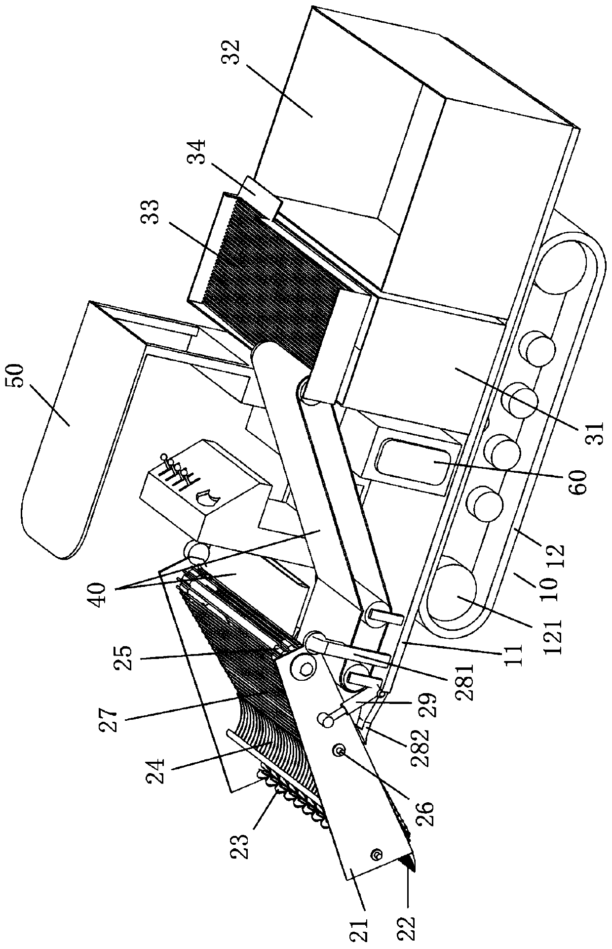 Ploughing type seashell harvesting machine