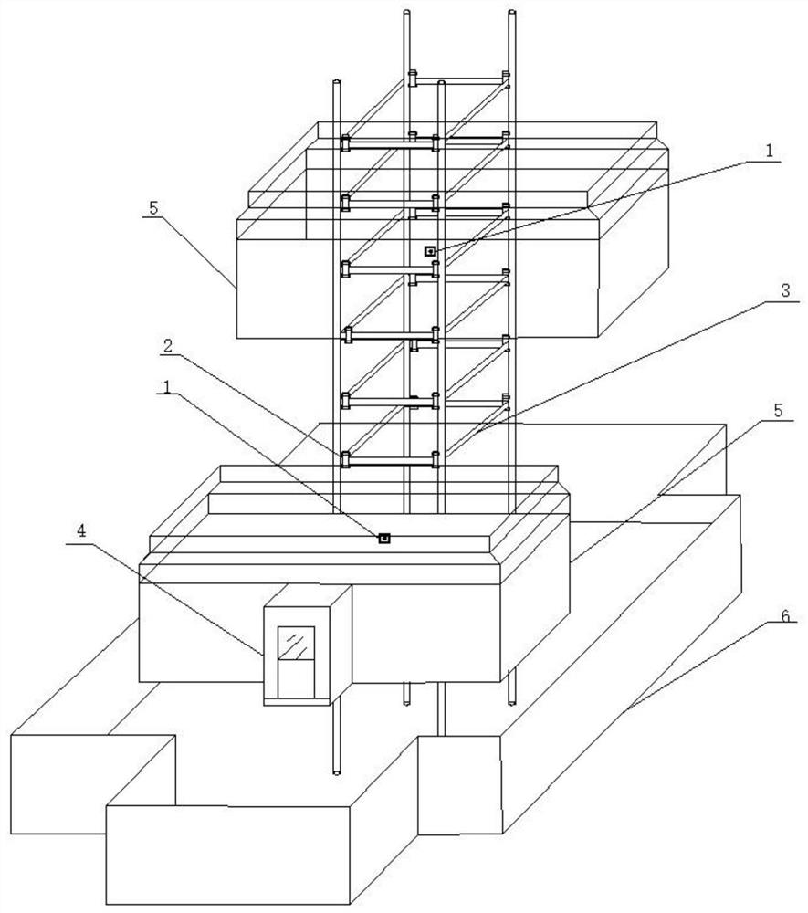 Anti-overturning safety monitoring control device for construction hoist and method