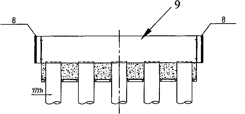 Bridge bearing platform composite material collision post