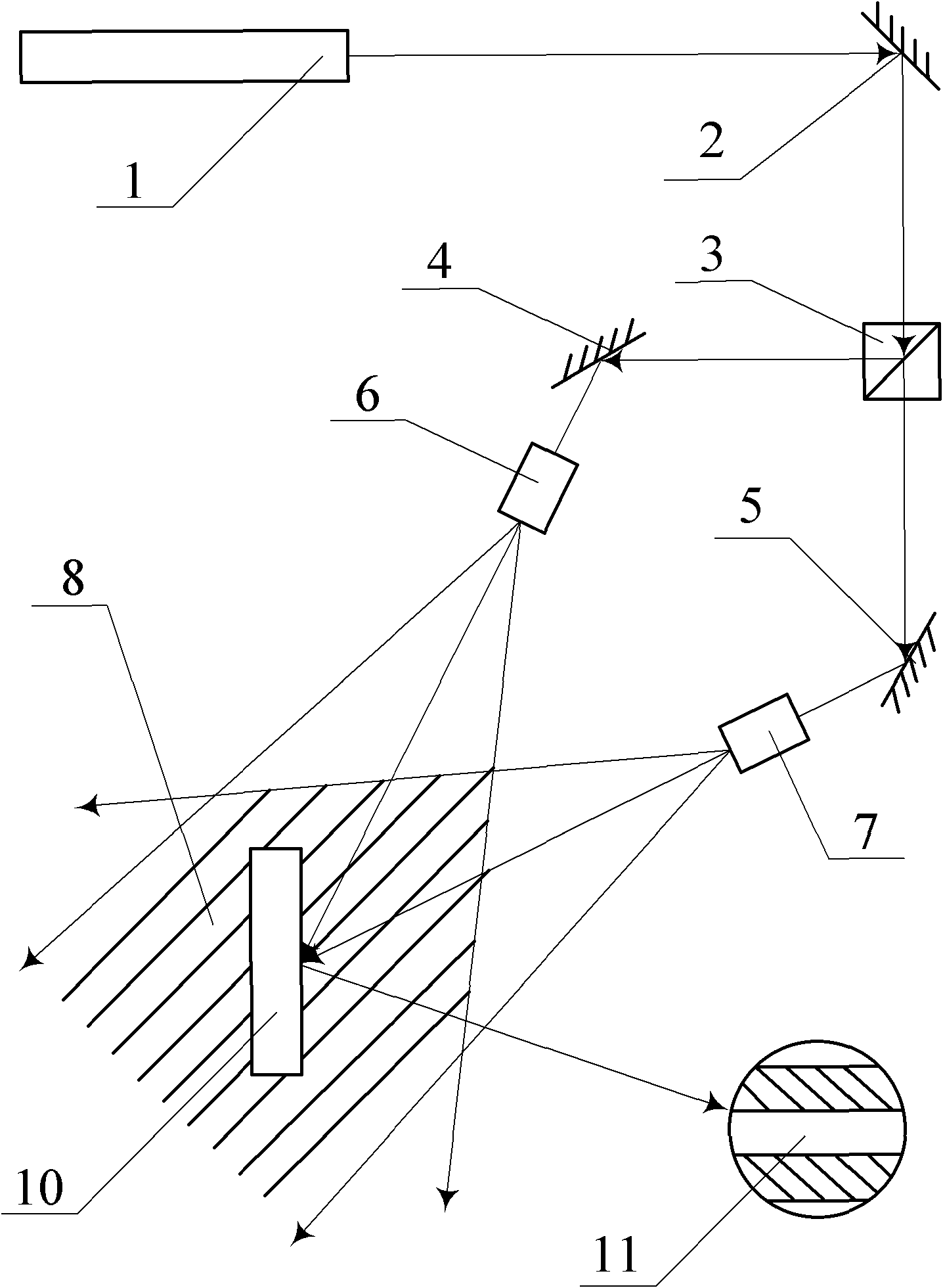 Method for adjusting real-time monitor device in exposure path of concave holographic grating