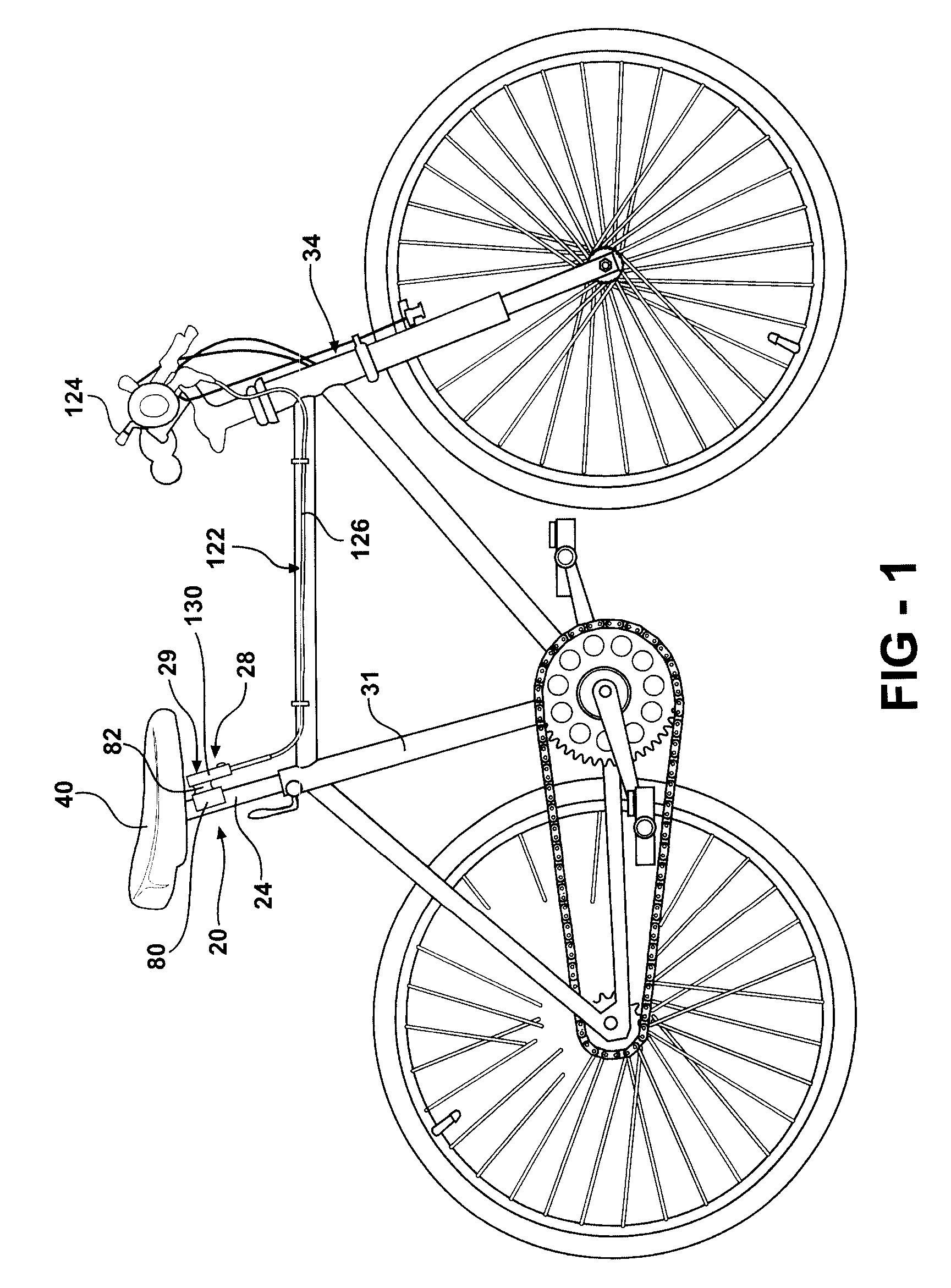 Adjustable bicycle seat post assembly