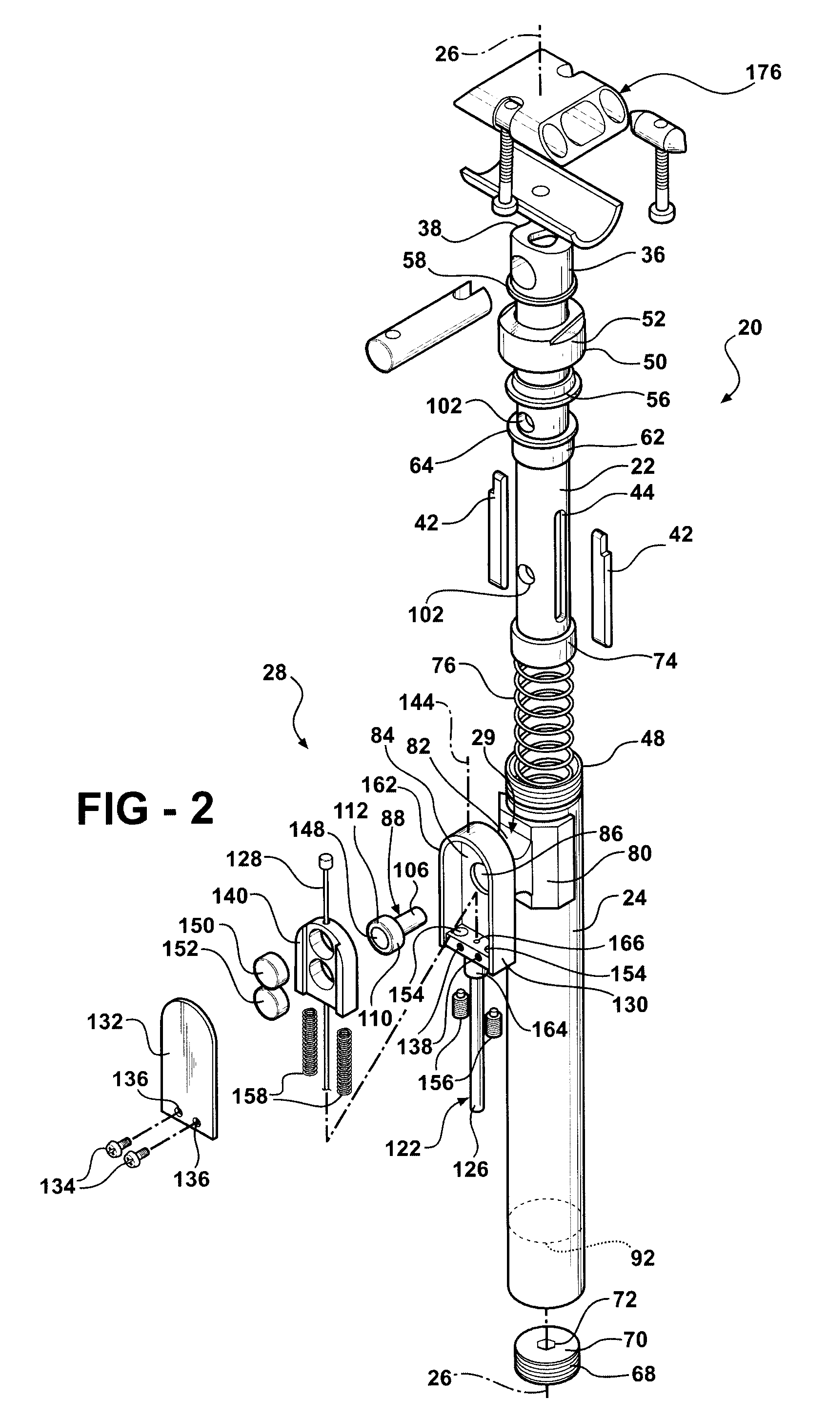 Adjustable bicycle seat post assembly