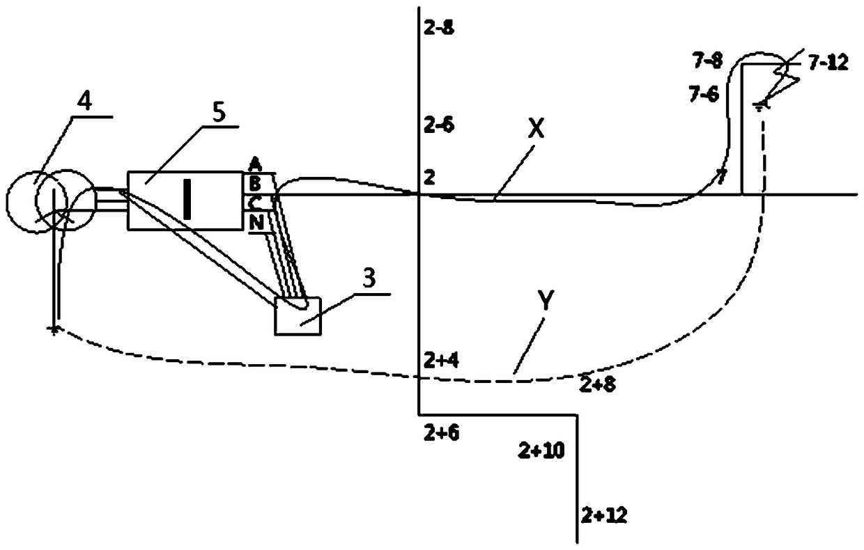 Low-voltage grounding fault point locator and locating method