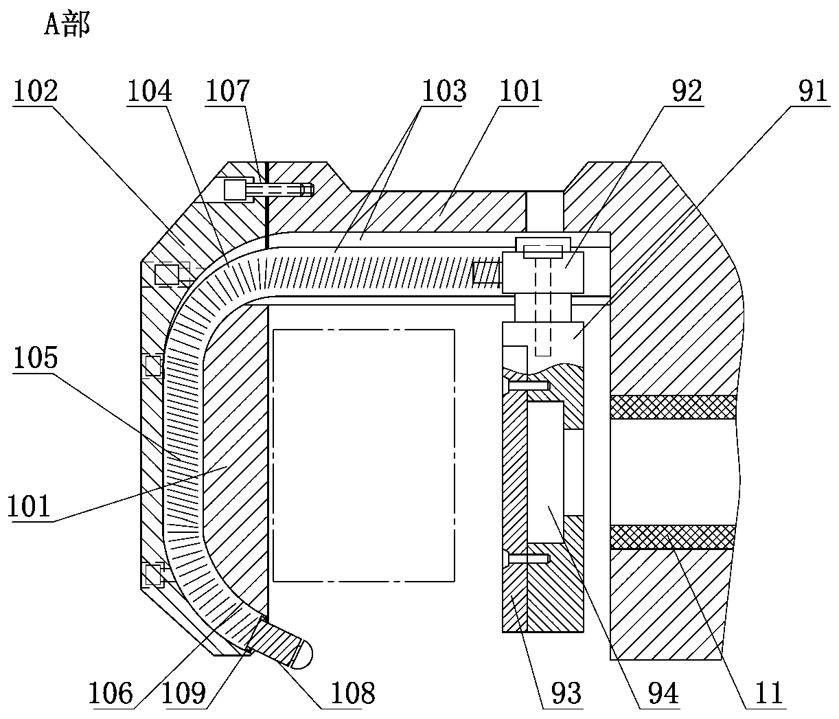 Portable high-voltage grounding line operating device