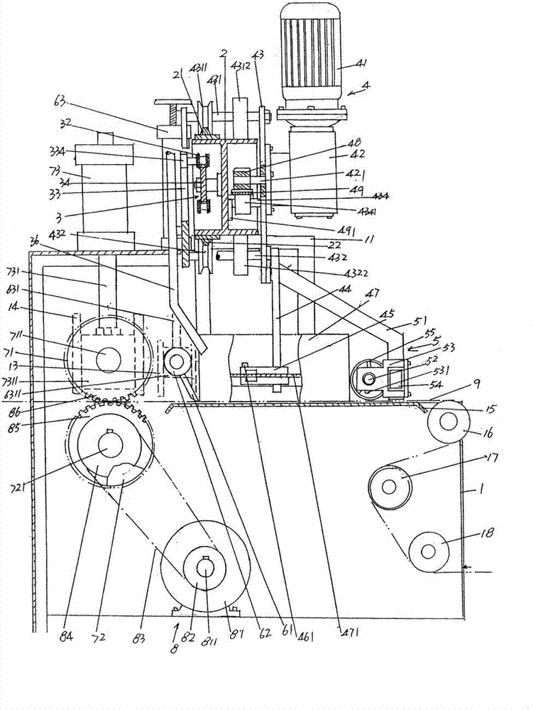 Gluing machine for non-woven fabrics